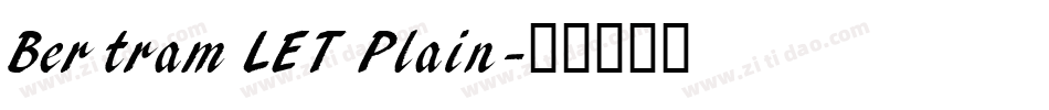 Bertram LET Plain字体转换